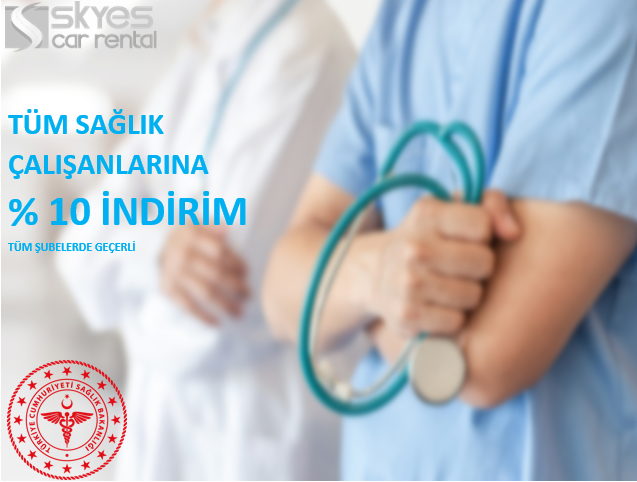 Sağlık Çalışanlarına %10 İndirim